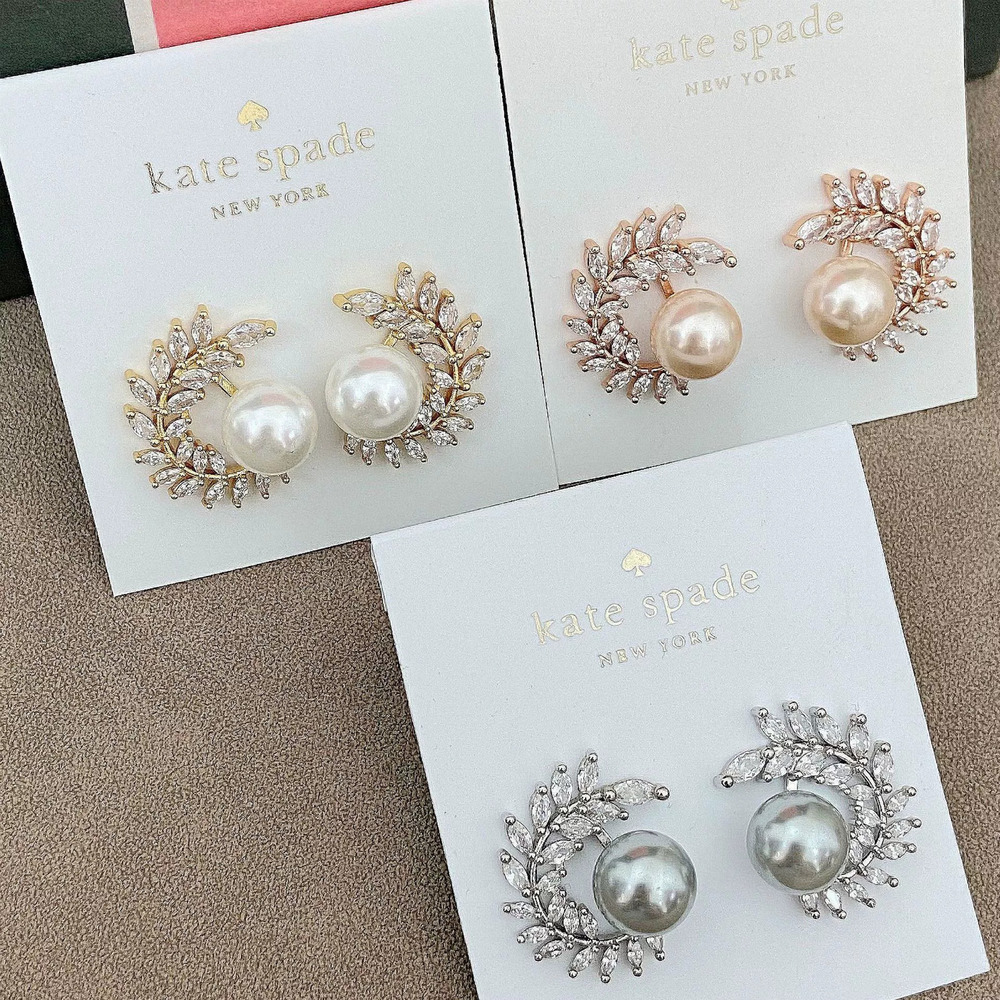 kate spade Wheat Ear Earrings with Stone Setting